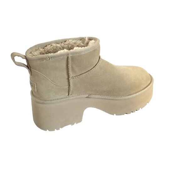 UGG Classic Ultra Mini New Heights Womens Beige Classic Fashion Boots Sz 10 NEW - Picture 7 of 8